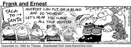 Anybody can put on a beard and go "ho-ho-ho" ... Lets hear you name all the reindeer.