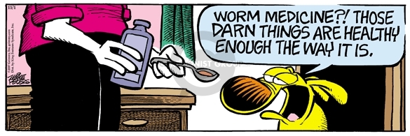 Worm medicine?!  Those darn things are healthy enough the way it is.