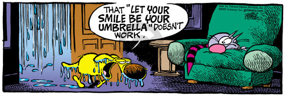 That "let your smile be your umbrella" doesnt work.